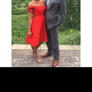 J crew red dress